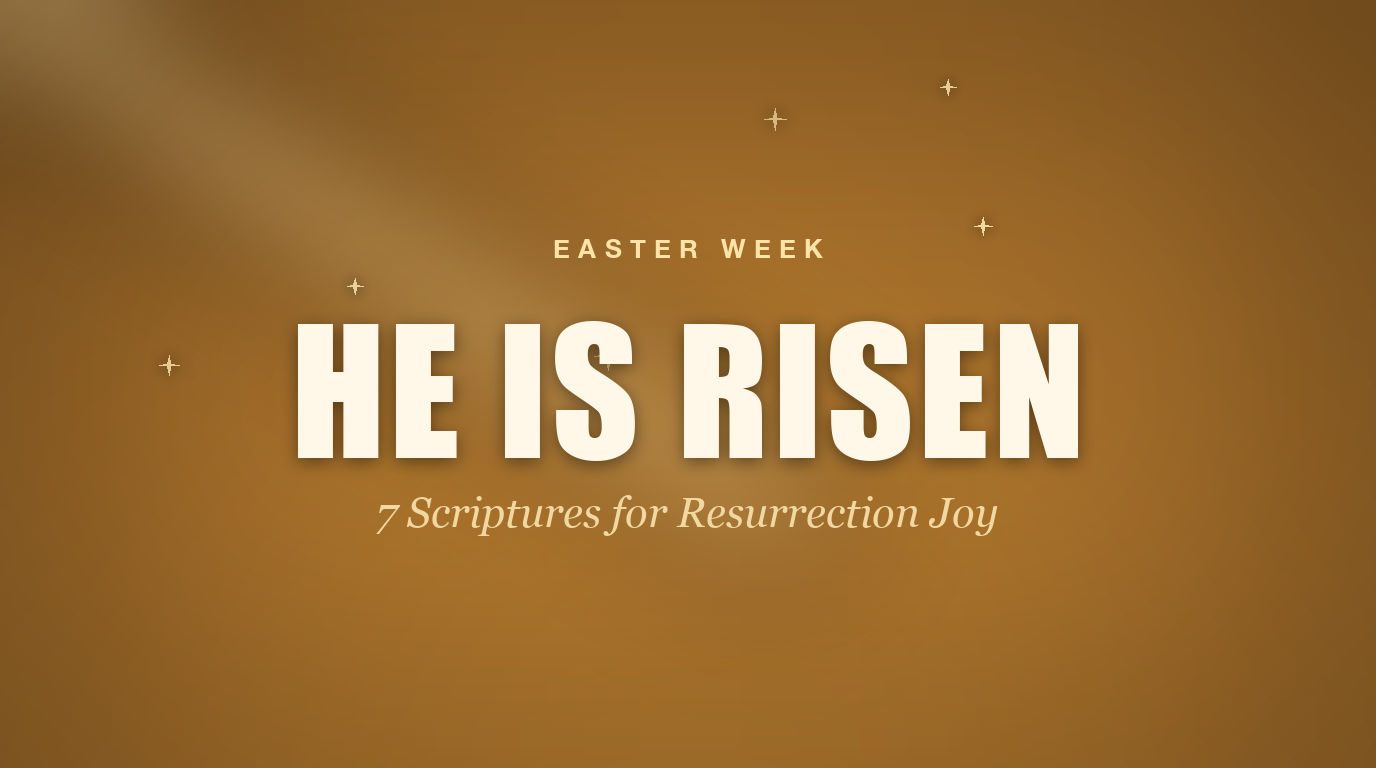 Meditating on the Resurrection 7 Easter Week Scriptures