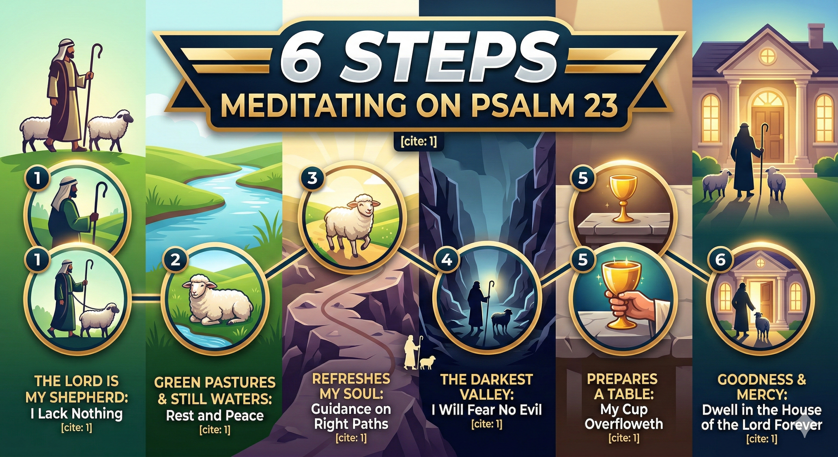 Meditating on Psalm 23 A Verse-by-Verse Guide to Finding Peace in the Shepherds Care
