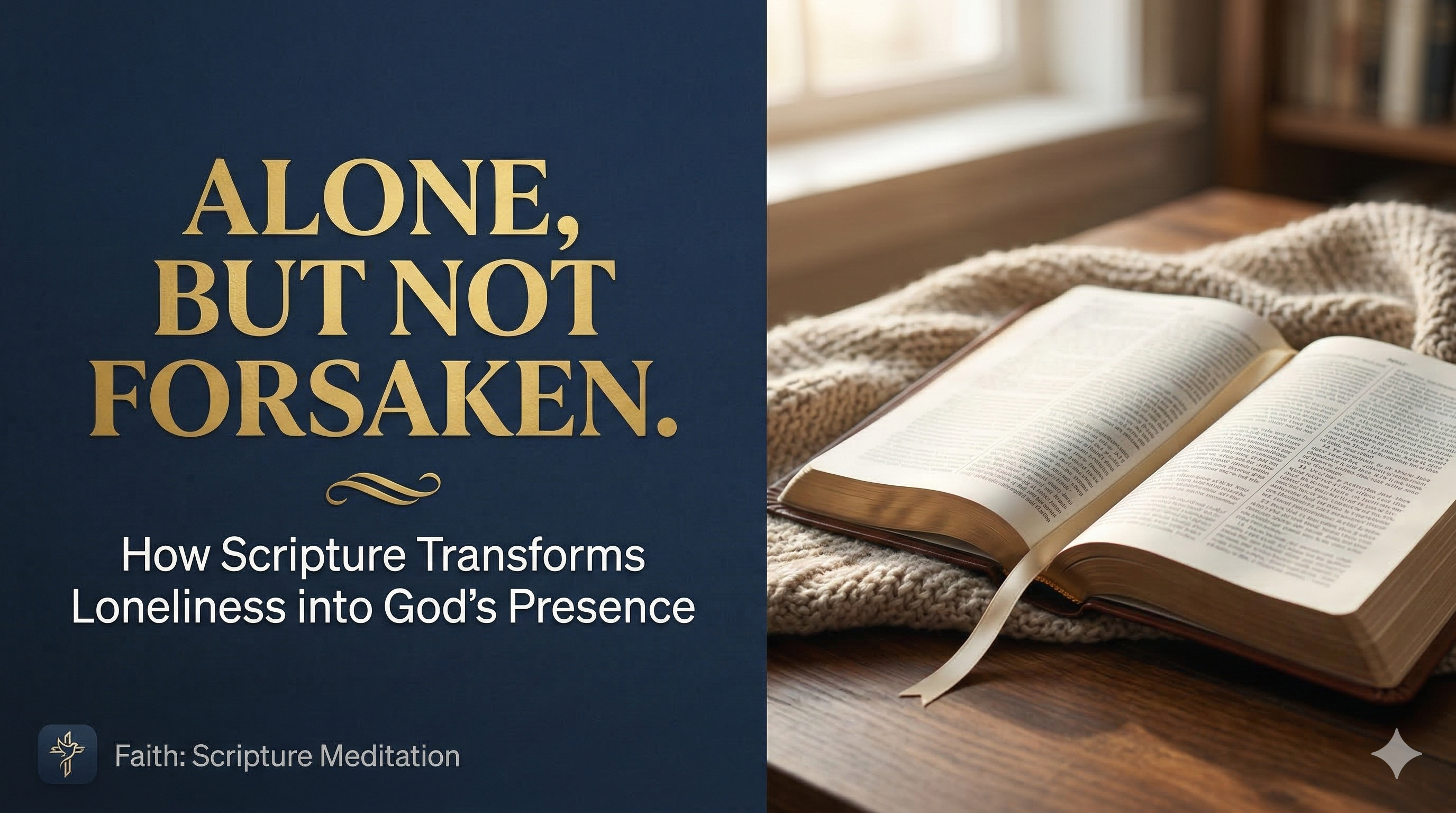 Scripture meditation for loneliness finding God's presence when you feel alone