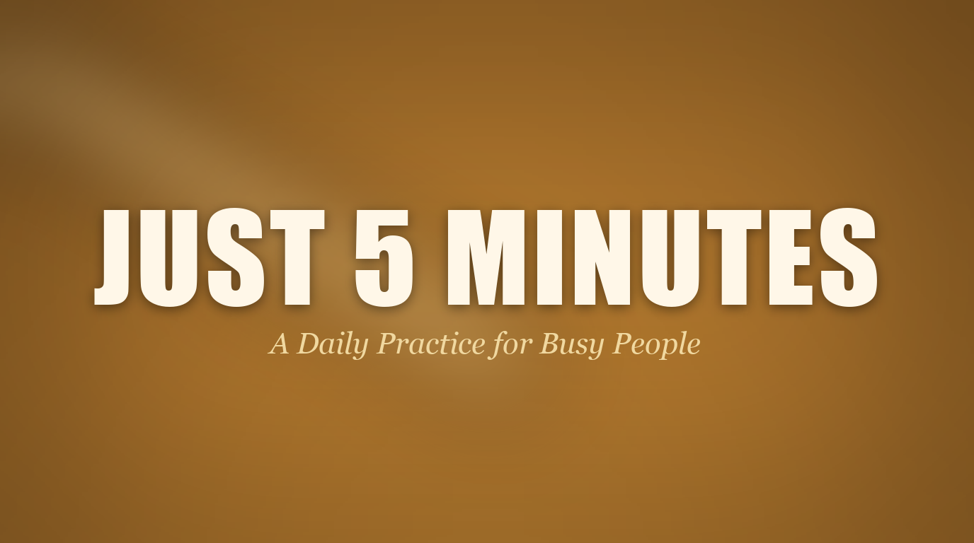 Scripture Meditation in 5 Minutes A Daily Practice for Busy People